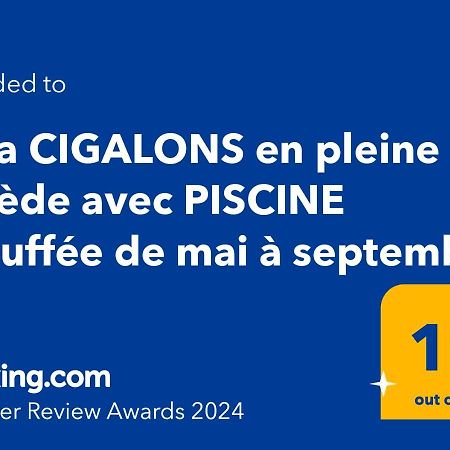 Villa Cigalons En Pleine Pinede Avec Piscine Chauffee De Mai A Septembre Auriol Exterior photo