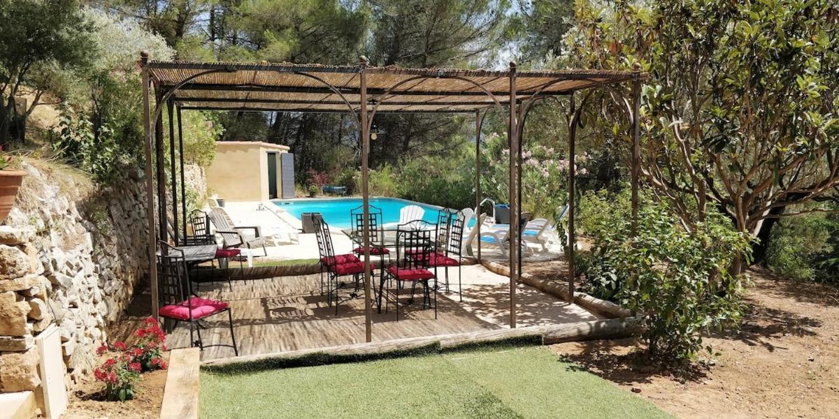 Villa Cigalons En Pleine Pinede Avec Piscine Chauffee De Mai A Septembre Auriol Exterior photo